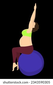blue ball exercises for pregnant women
