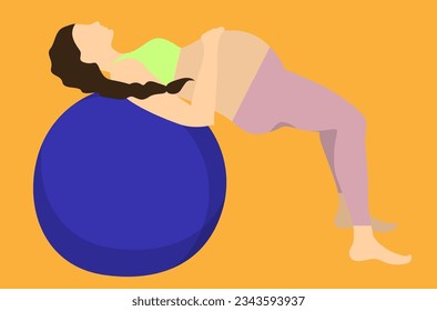 blue ball exercises for pregnant women
