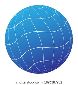 Blue Ball Internet Network Earth Technology Stock Vector (Royalty Free ...