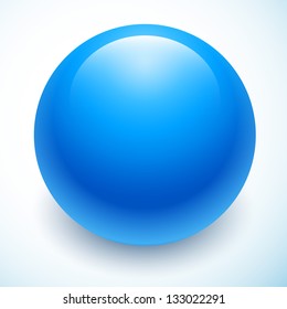 blue ball isolated