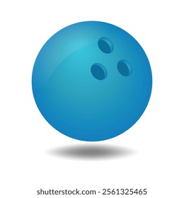 blue ball isolated on white background