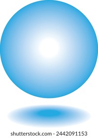 Blue Ball simple vector illustration