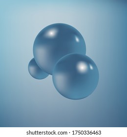 Fondo de la esfera azul. Abstracción