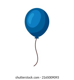 blue balloon helium floating icon