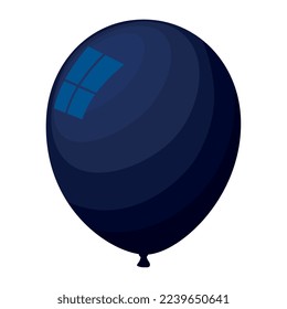 icono flotante de helio en globo azul