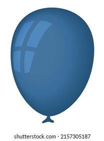 blue balloon helium isolated icon