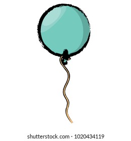 blue balloon icon 