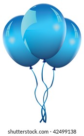 blue balloons