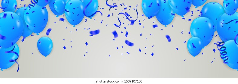 blue balloons with Many colored balloons for designers and illustrators. Balls backdrop , festival, wedding