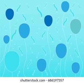 Blue balloons rising upwards to the sky - Illustration
Balloon, Confetti, Baby, Decoration, Holiday - Event,Hot Air Balloon, Confetti, Picture Frame, Bouquet, Bunch of Flowers