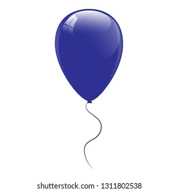 Blue balloons. Vector illustration