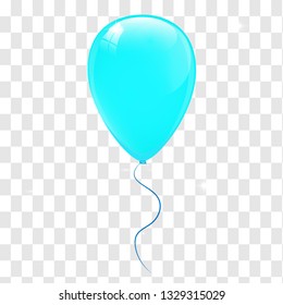 Blue balloons. Vector illustration
