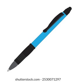  Ilustración vectorial de bolígrafo azul aislada
