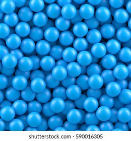 Blue balls 3d vector background
