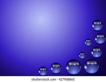 blue balls on a blue background