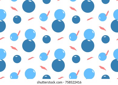 blue and blue balls seamless texture