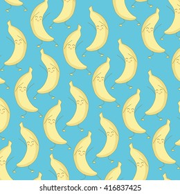 Blue Bananas Background