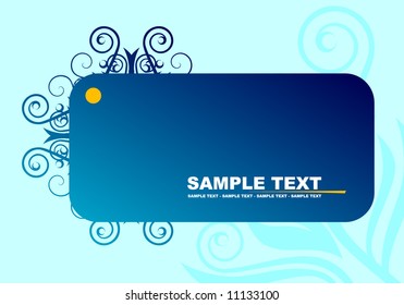Blue banner