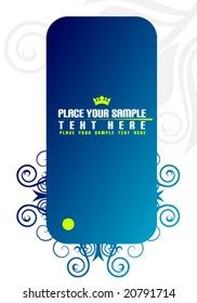 Blauer Banner