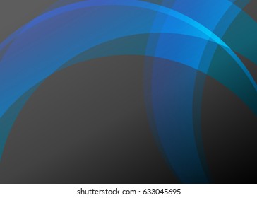 Blue banner abstract template for card. Metal Background with waves and reflections. Business background, silver, illustration. Illustration of abstract background with a metallic element