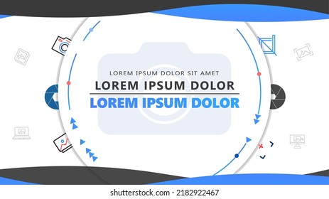 Blue Banner Background Suitable for Workshop Event