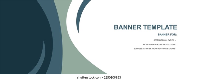 plantilla de diseño de banner azul. Adecuado para banners de negocios y eventos. fondo blanco