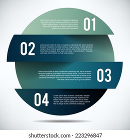 Blue Banner Design template with text 