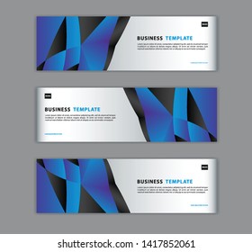 Blue banner design template vector illustration, Geometric, polygon background, texture, advertisement layout, web page, header for website. Graphic for billboard. gift voucher, card. 
