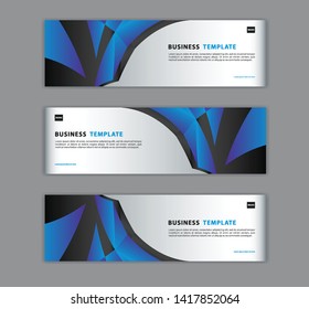 Blue banner design template vector illustration, Geometric, polygon background, texture, advertisement layout, web page, header for website. Graphic for billboard. gift voucher, card. 
