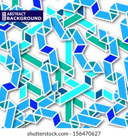 blue banner pattern background