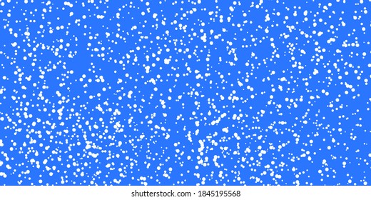 Blue banner with snow. Vector illustration of winter background, banner, blanks for winter, new year, christmas design