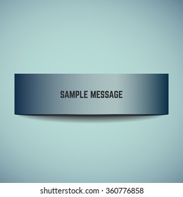 Blue banner template. Vector illustration, eps10