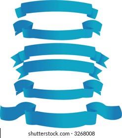 Blue banners