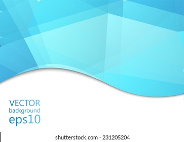Blue banners. Vector Illustration.