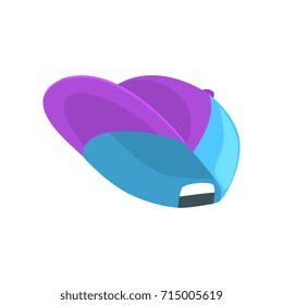 Blue baseball cap cartoon vector Illustration