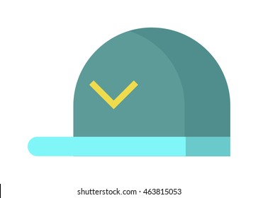 Blue baseball cap isolated on white vector
