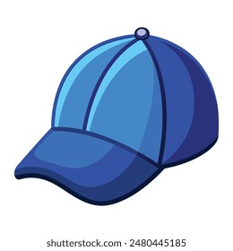 blue baseball cap vector illustration