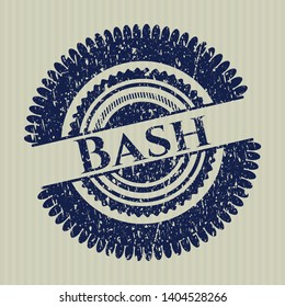 Blue Bash rubber grunge texture seal