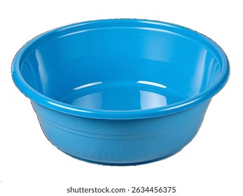 Bacia azul sobre fundo branco
