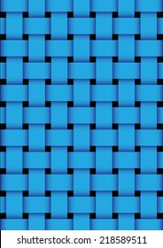 Blue basket weave texture background. vector illustration