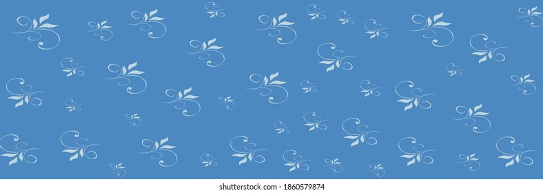 blue batik pattern background design