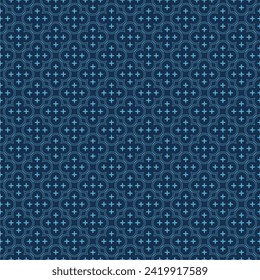 blue batik vector pattern image