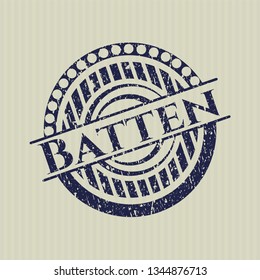 Blue Batten grunge stamp