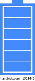 blue battery icon vector, illustration vector