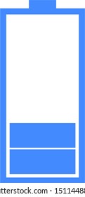 blue battery icon vector, illustration vector