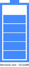 blue battery icon vector, illustration vector