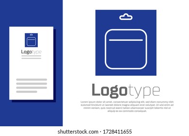 Blue Battery in Pack Symbol isoliert auf weißem Hintergrund. Symbol für Blitzschlag. Element für das Logo-Design Vector Illustration