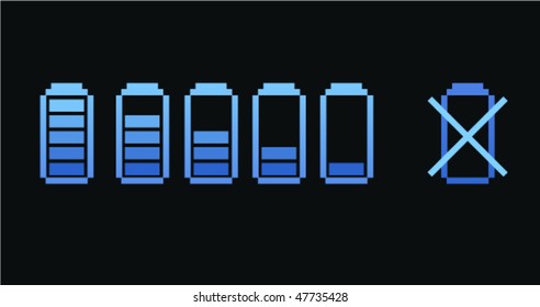 blue battery running low