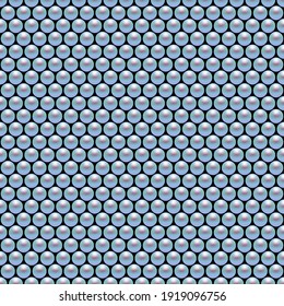 Blue beads background. Seamless vector illustration. 