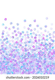 Las perlas azules configuran una imagen vectorial. Partículas brillantes brillantes de la perla de brillo del partido. La textura brilla de confeti de cumpleaños.